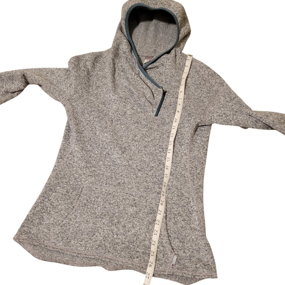 Stio Women's Sweetwater Fleece Hoodie Heather Gray Sweater Sweatshirt Sz Medium - Picture 7 of 10